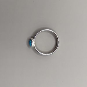 MAIA – Bague en argent 935 Fairmined sertie d&rsquo;une turquoise