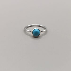 MAIA – Bague en argent 935 Fairmined sertie d&rsquo;une turquoise