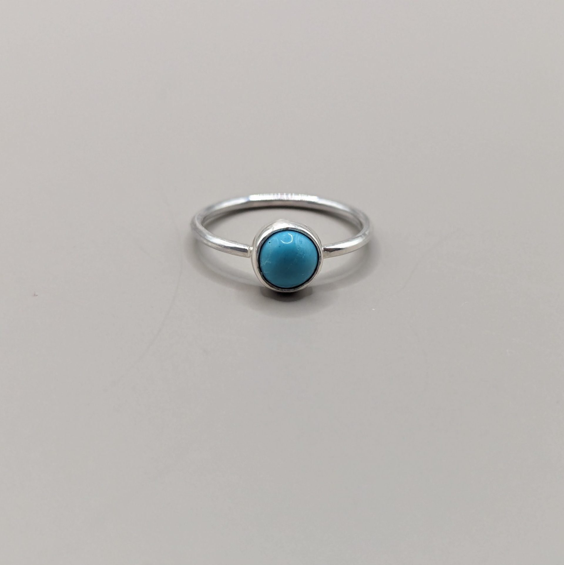 MAIA - Bague en argent 935 certifié Fairmined sertie d'une turquoise