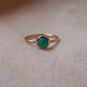 MAIA - Bague en or 18 carats Fairmined sertie d'une turquoise
