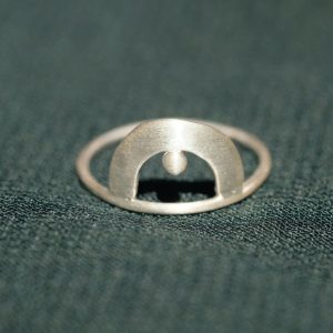 EOS – Bague en argent 935 Fairmined effet mat